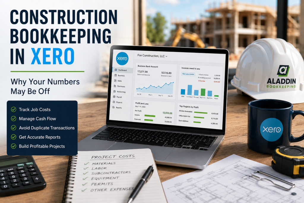 construction bookkeeping in Xero